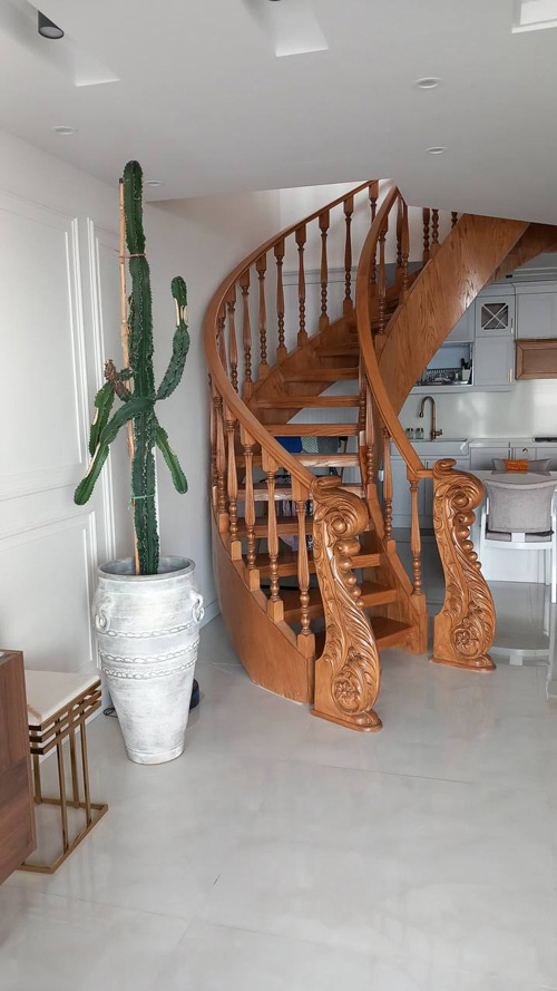 کف پله چوبی دوبلکس 